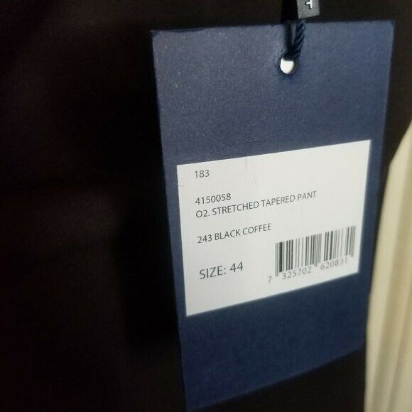 Gant Womens Size 14 Black Coffee Solid Tapered Dress Pants - Picture 3 of 11